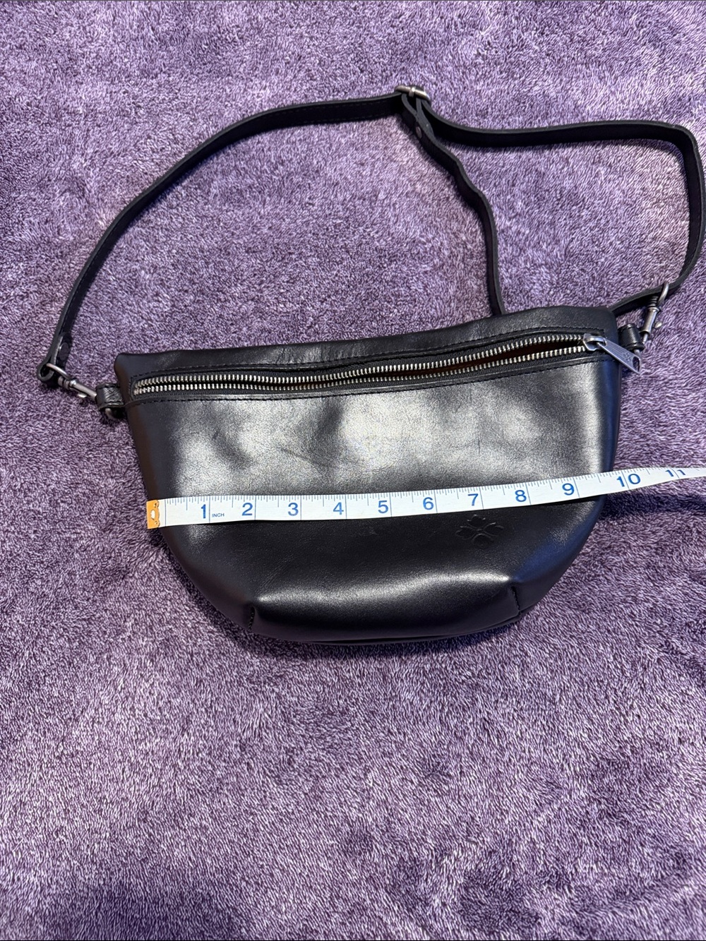Patricia Nash Black Leather Crossbody Bag